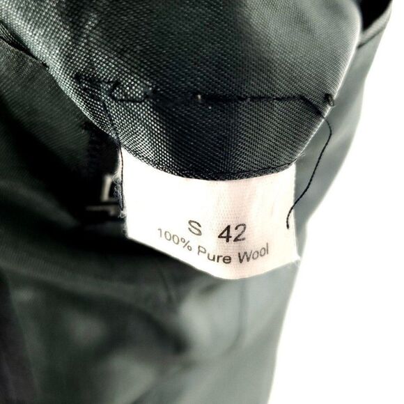 Jos A Bank Wool 2 Button Suit Jacket 42R Gray Striped Tagged 42S See Description - Picture 8 of 10